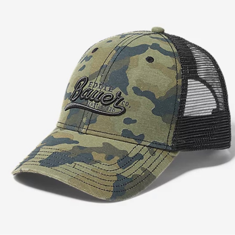 Eddie Bauer Men's Camo Trucker Hat